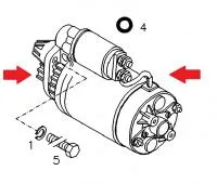 Стартер Deutz 24V 4.0 кВт (01179586)