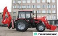 Экскаватор-погрузчик Амкодор 702 ем шасси мтз 92П